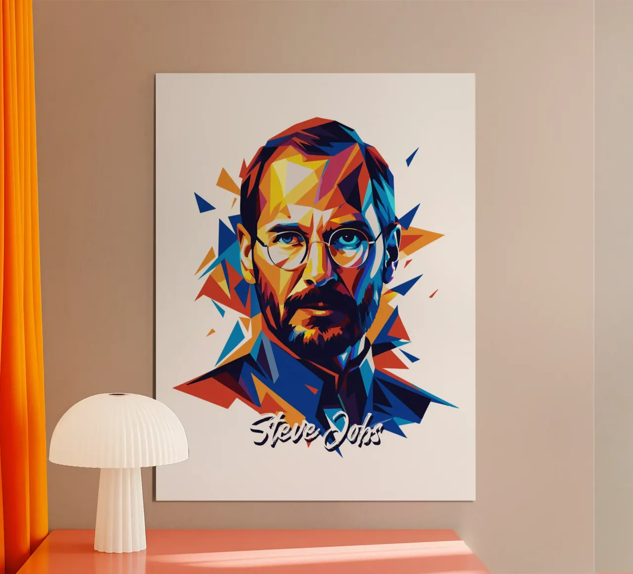 Steve Jobs WPAP Pop Art hahnemühle de vectorartnesia
