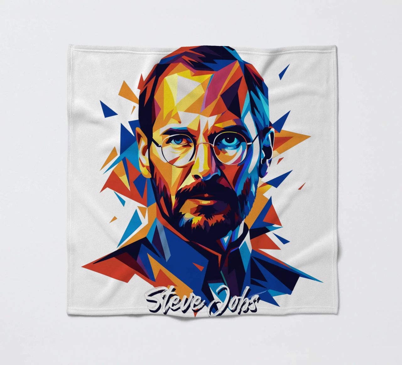 Steve Jobs WPAP Pop Art coperta in pile da vectorartnesia