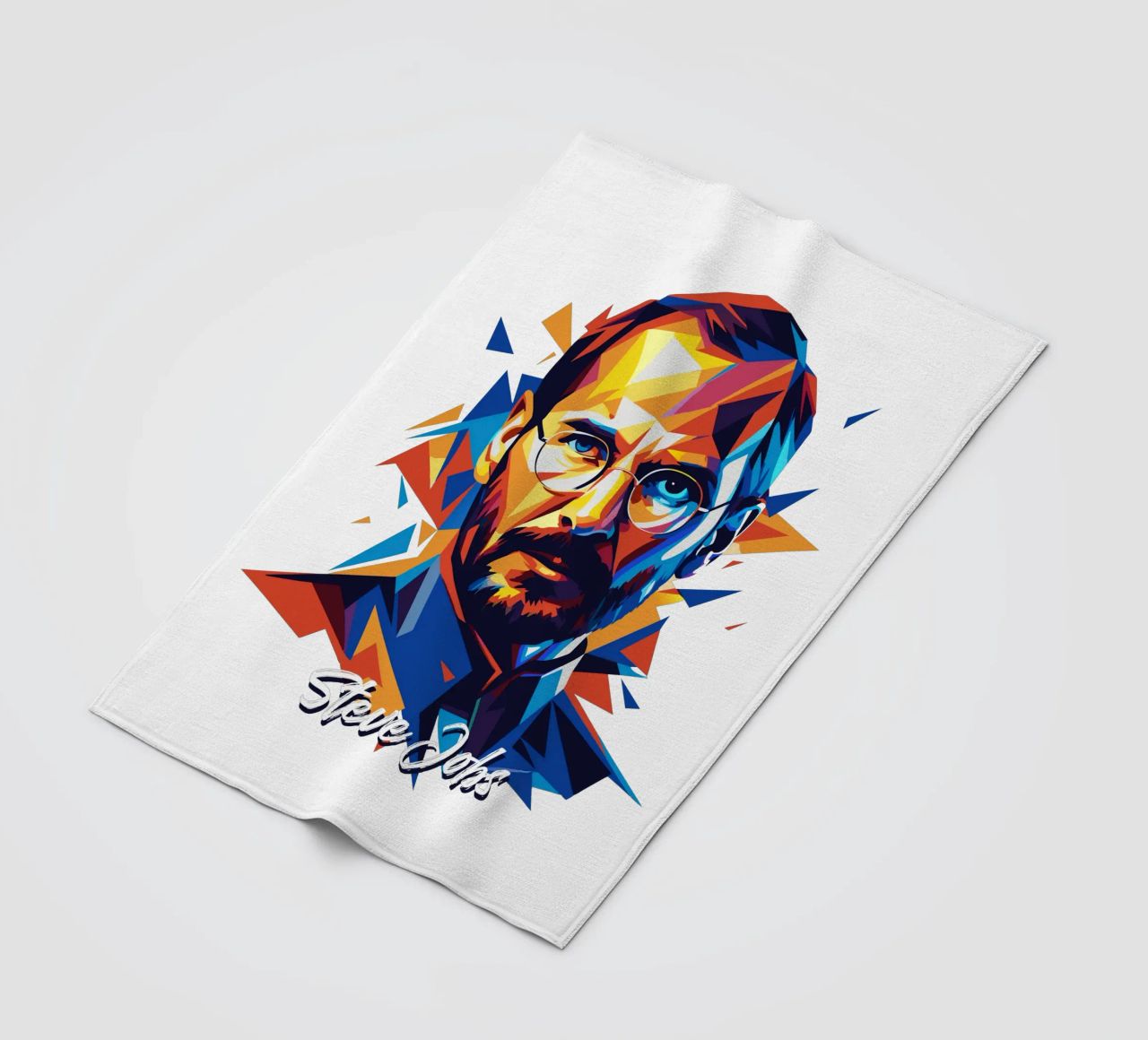 Steve Jobs WPAP Pop Art coperta in pile da vectorartnesia
