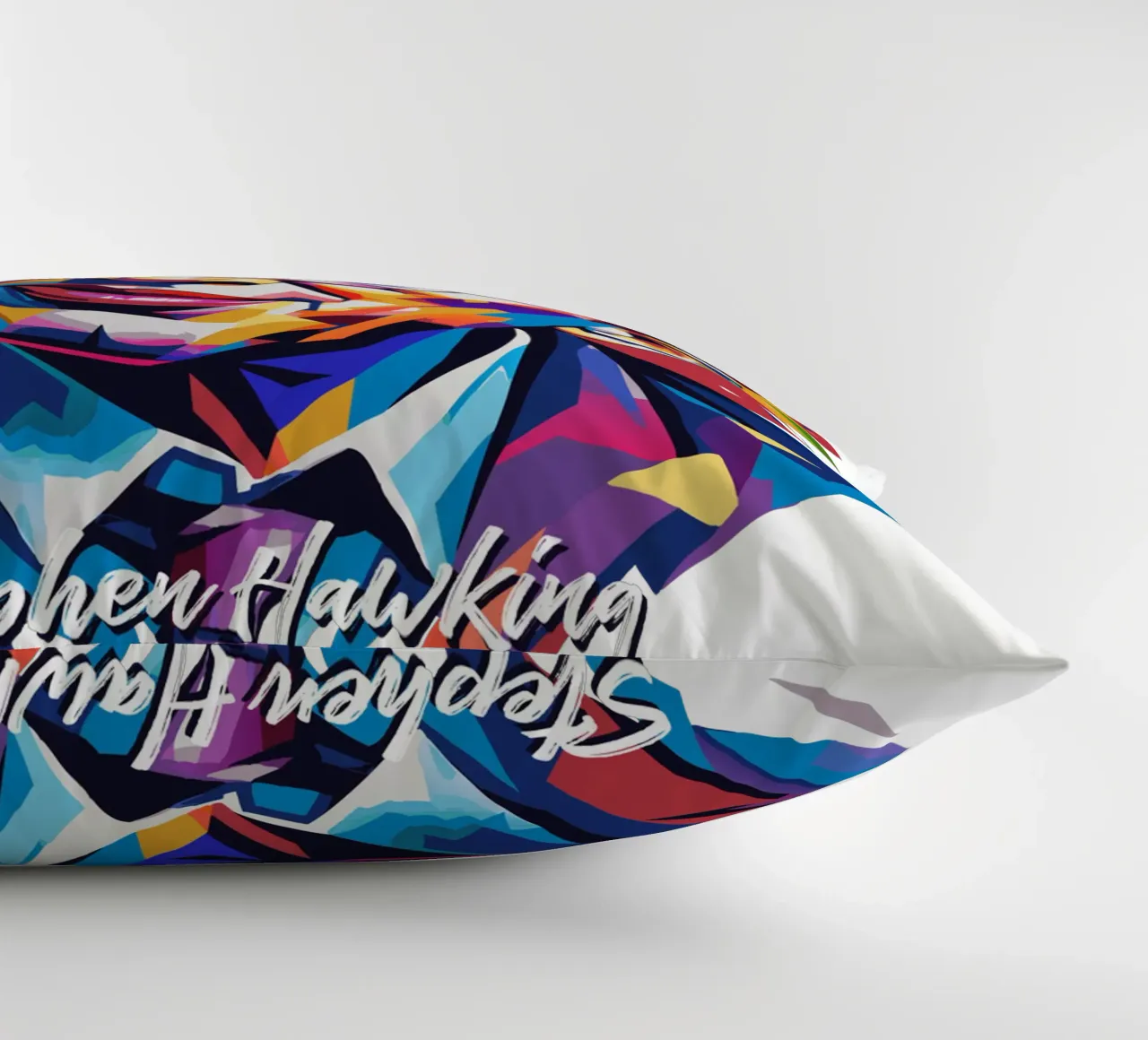 Stephen Hawking in WPAP Pop Art cuscino da vectorartnesia