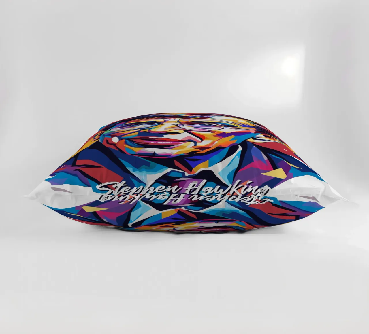 Stephen Hawking in WPAP Pop Art cuscino da vectorartnesia