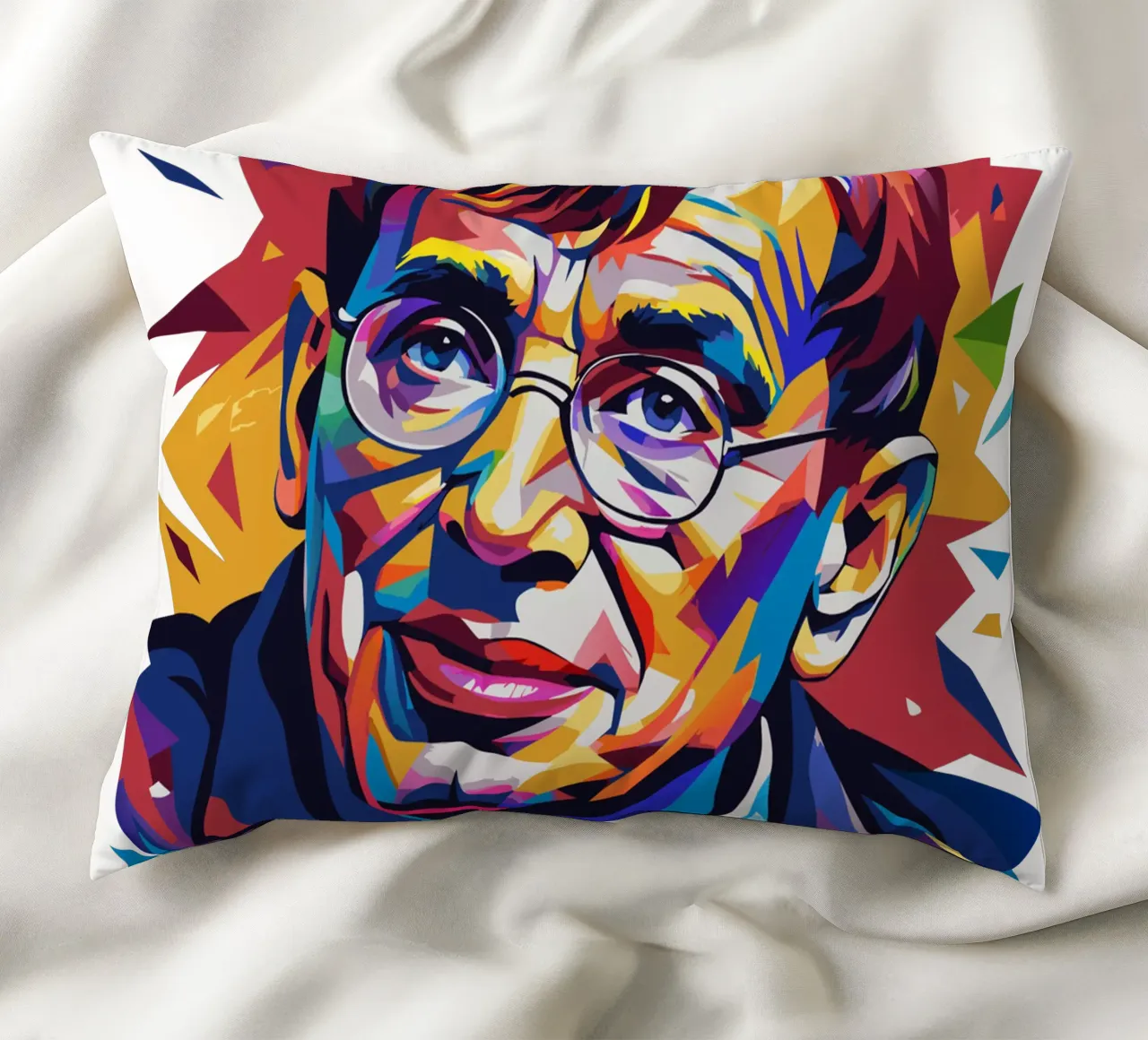 Stephen Hawking in WPAP Pop Art cuscino da vectorartnesia