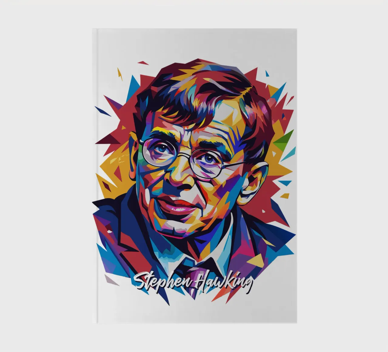 Stephen Hawking in WPAP Pop Art diario da vectorartnesia