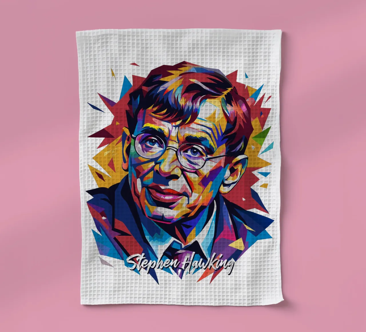 Stephen Hawking in WPAP Pop Art canovaccio da cucina da vectorartnesia