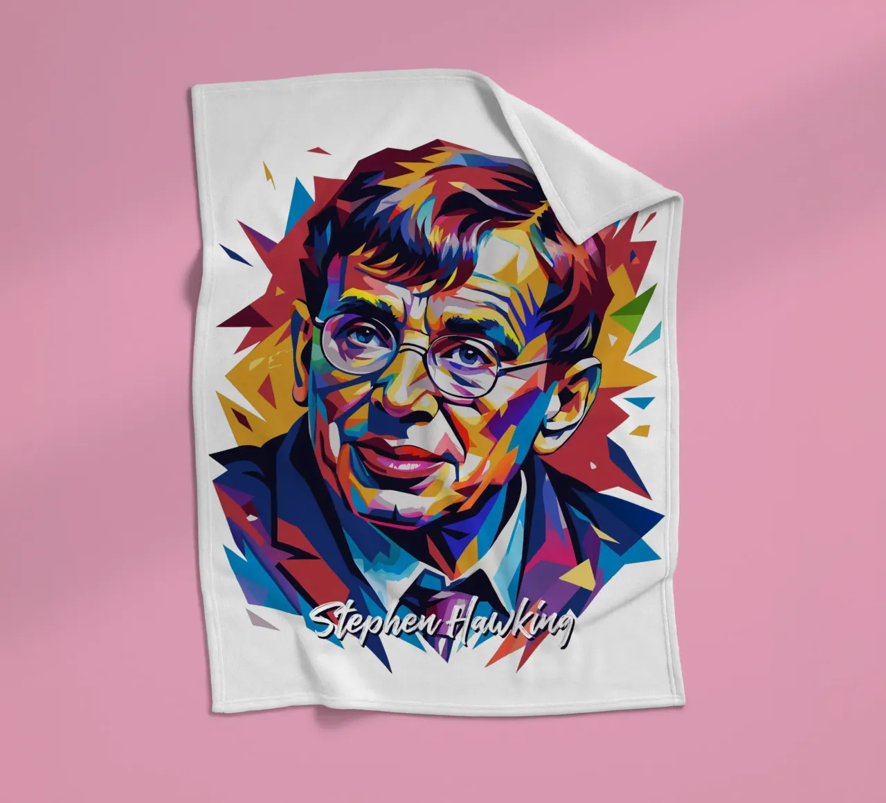 Stephen Hawking in WPAP Pop Art coperta in pile da vectorartnesia