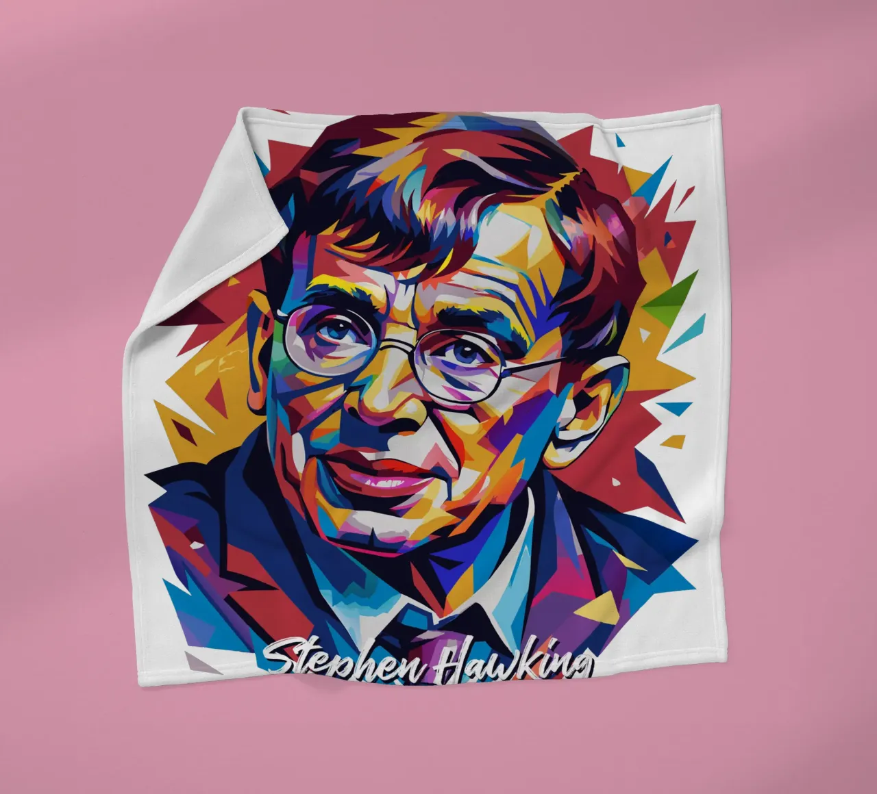Stephen Hawking in WPAP Pop Art coperta in pile da vectorartnesia