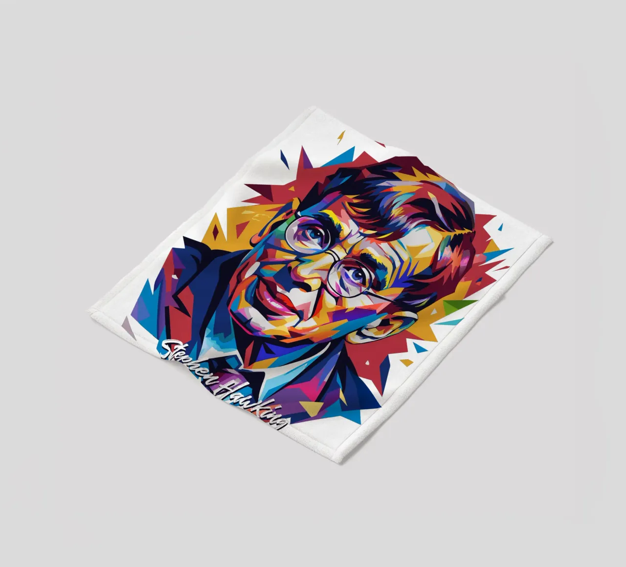 Stephen Hawking in WPAP Pop Art coperta in pile da vectorartnesia