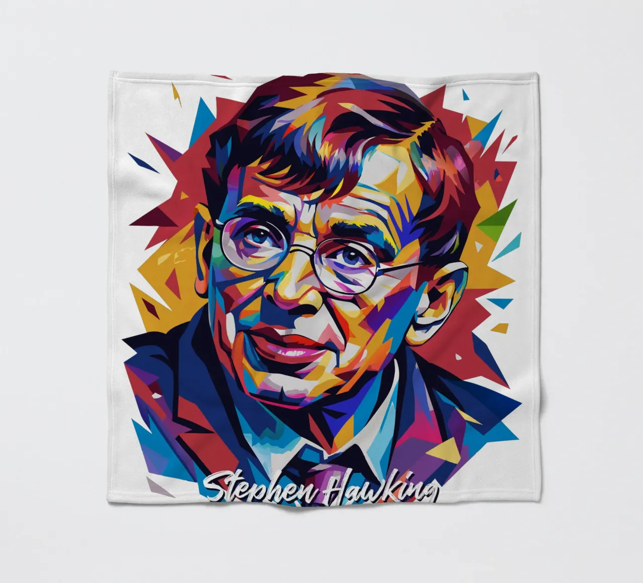 Stephen Hawking in WPAP Pop Art coperta in pile da vectorartnesia