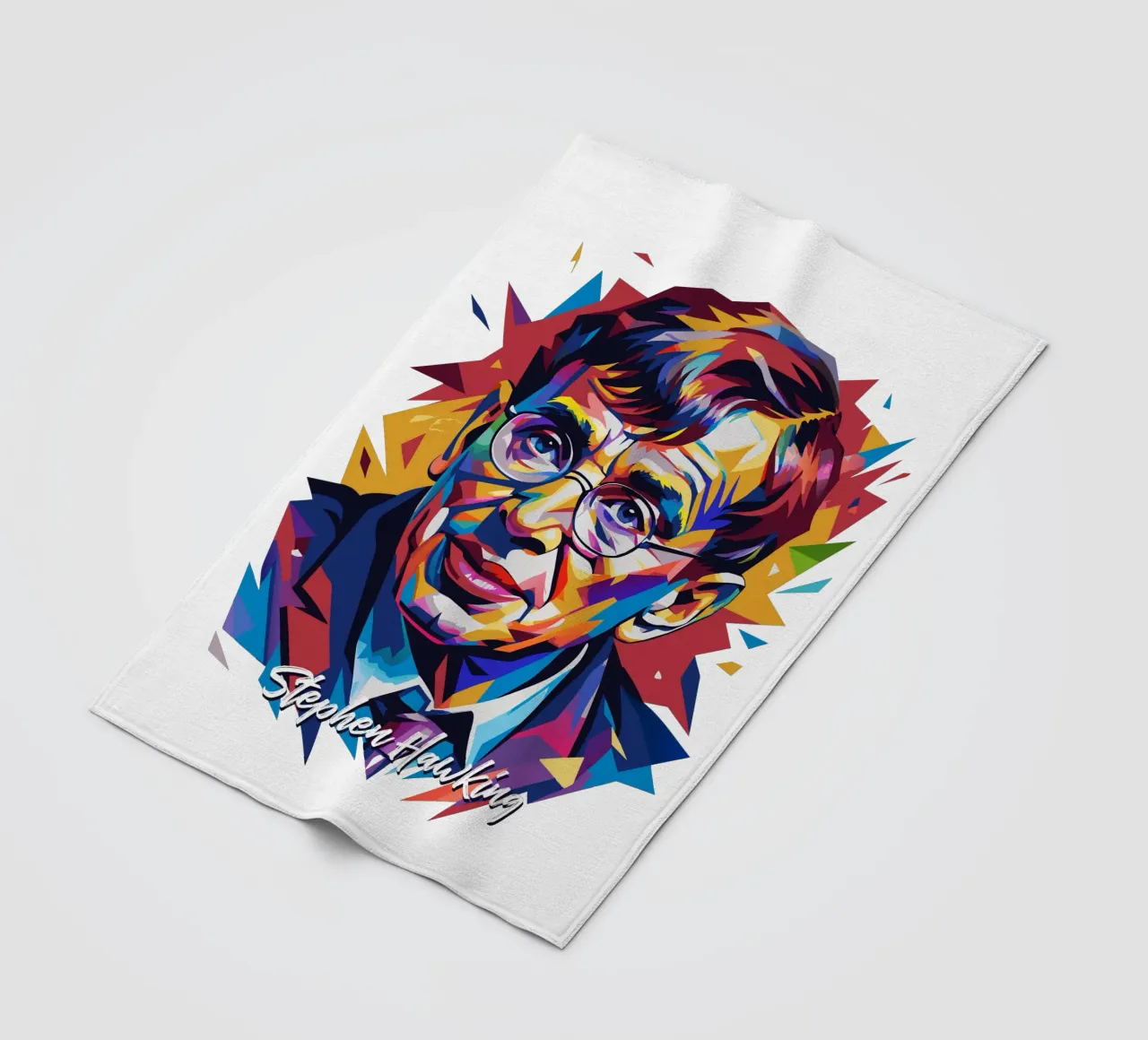 Stephen Hawking in WPAP Pop Art coperta in pile da vectorartnesia