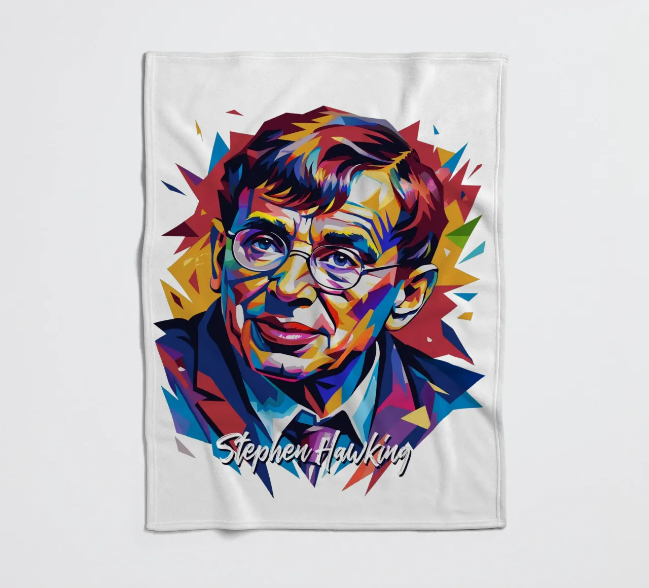 Stephen Hawking in WPAP Pop Art coperta in pile da vectorartnesia