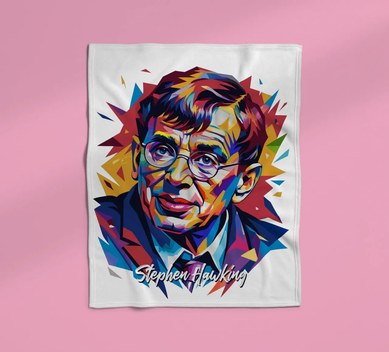 Stephen Hawking in WPAP Pop Art coperta in pile da vectorartnesia