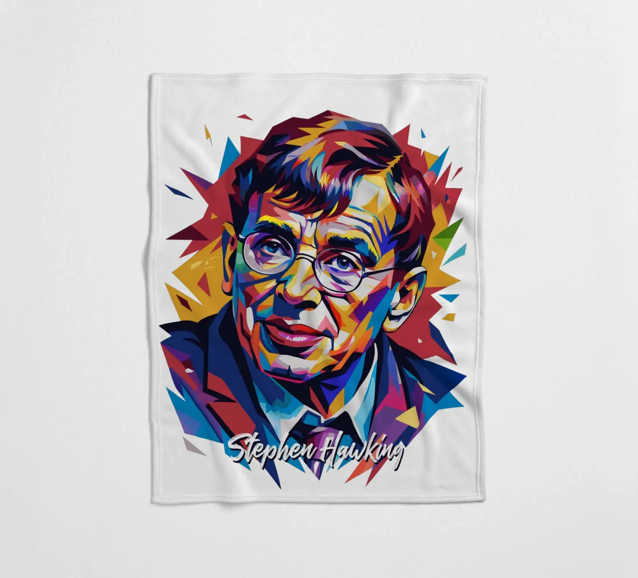 Stephen Hawking in WPAP Pop Art coperta in pile da vectorartnesia