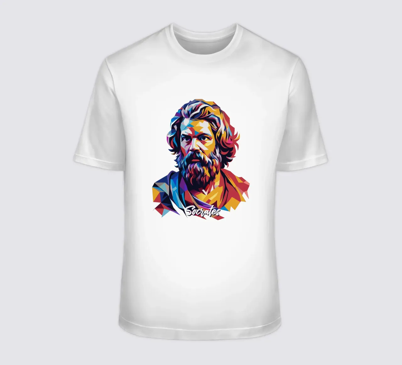 Socrates in WPAP Pop Art t-shirt da vectorartnesia