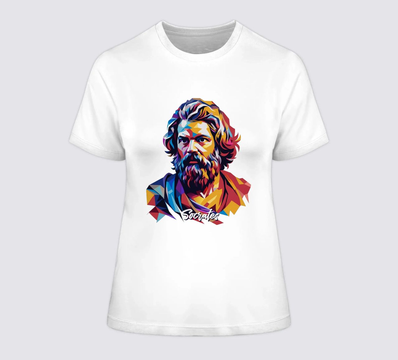 Socrates in WPAP Pop Art camiseta de mujer de vectorartnesia