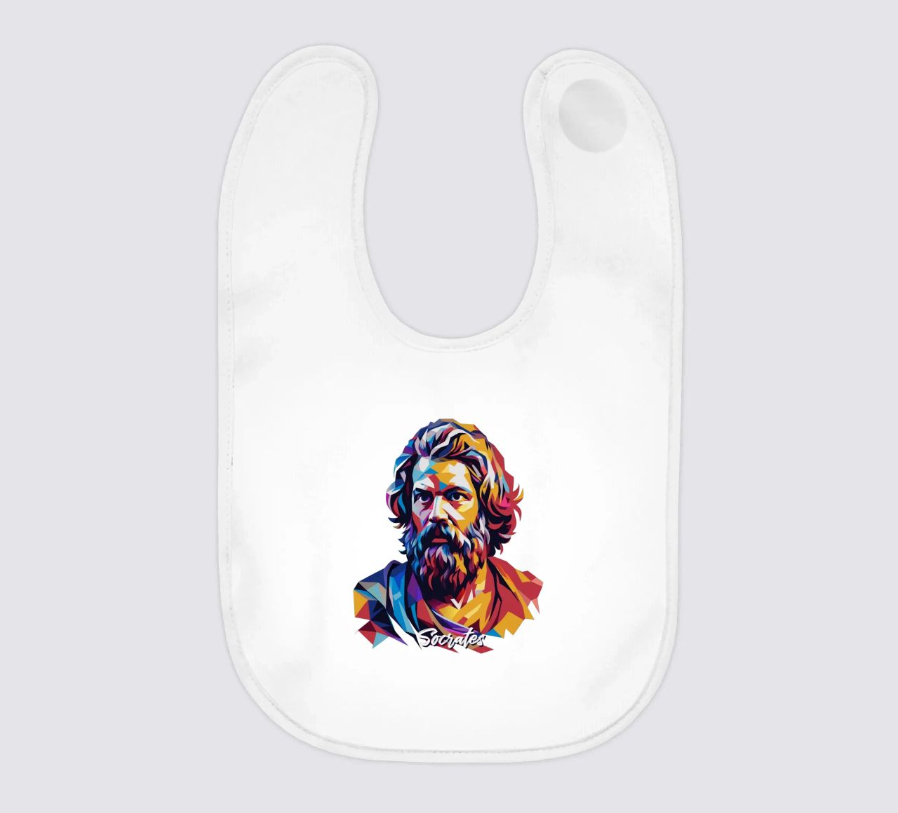 Socrates in WPAP Pop Art babero de vectorartnesia