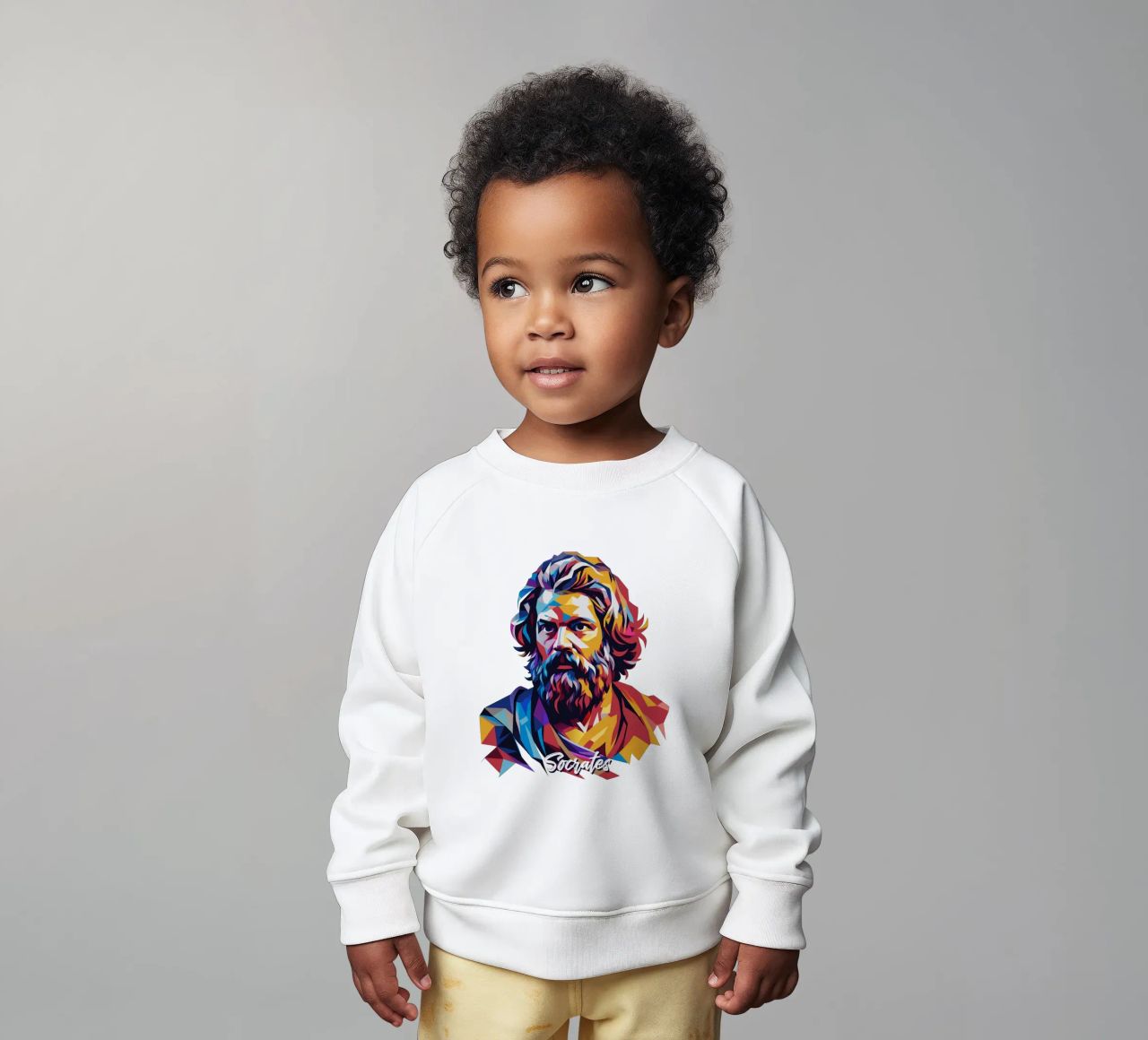 Socrates in WPAP Pop Art sudadera de bebé de vectorartnesia