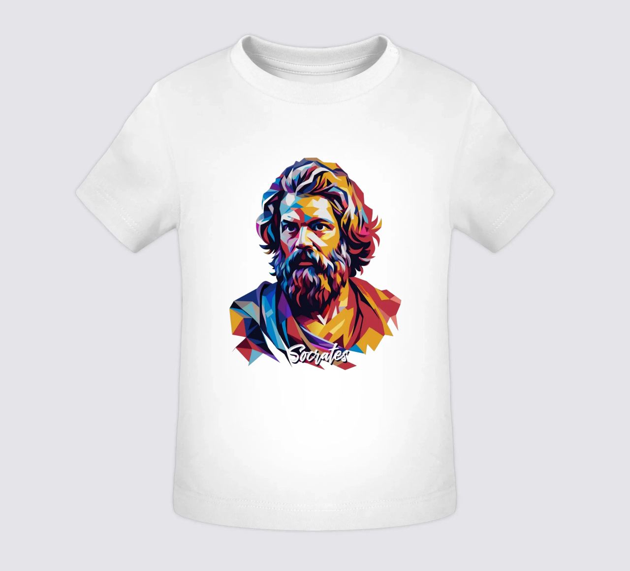 Socrates in WPAP Pop Art camiseta de bebé de vectorartnesia