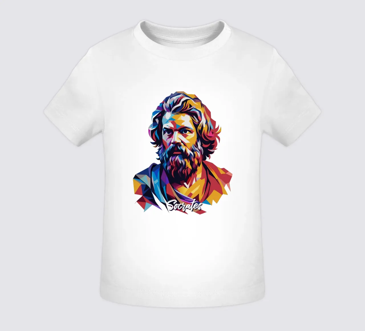 Socrates in WPAP Pop Art maglietta neonato da vectorartnesia