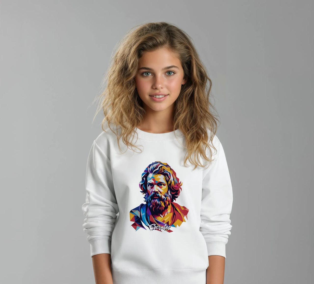 Socrates in WPAP Pop Art sudadera para niño de vectorartnesia