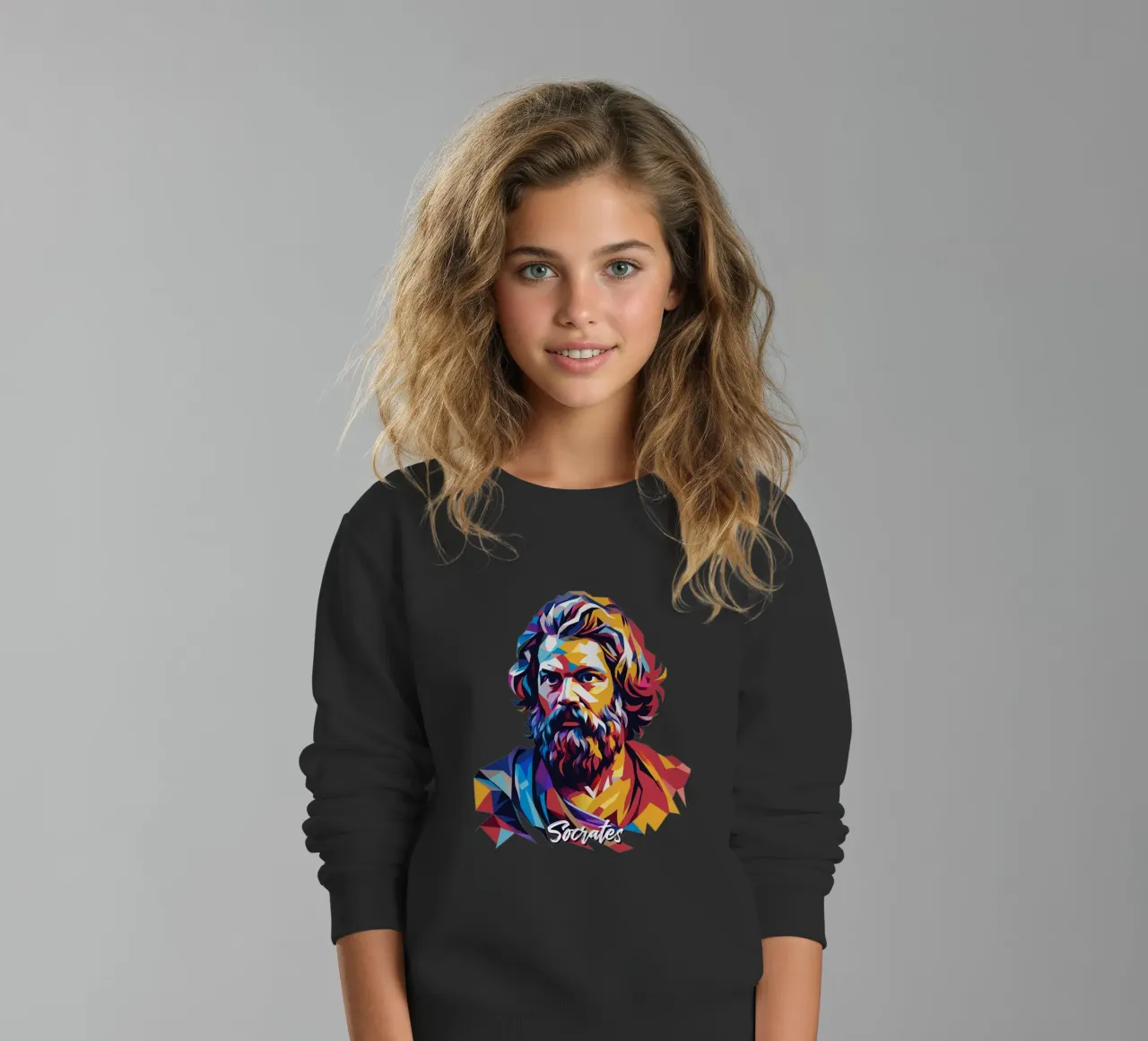 Socrates in WPAP Pop Art felpa bambino da vectorartnesia