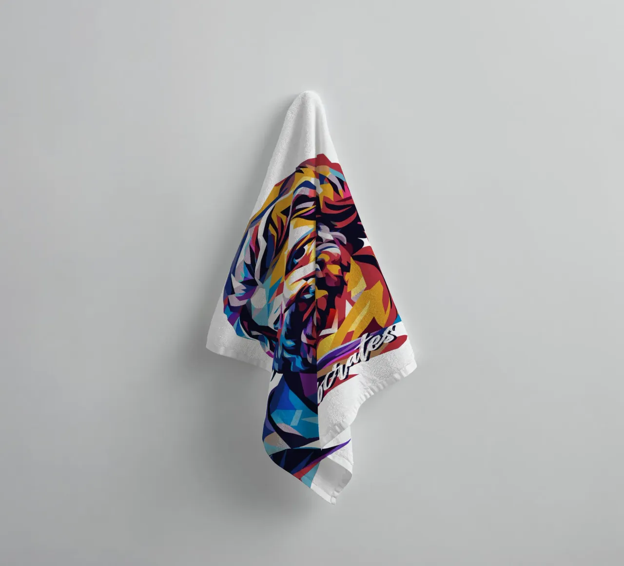 Socrates in WPAP Pop Art asciugamano da bagno da vectorartnesia