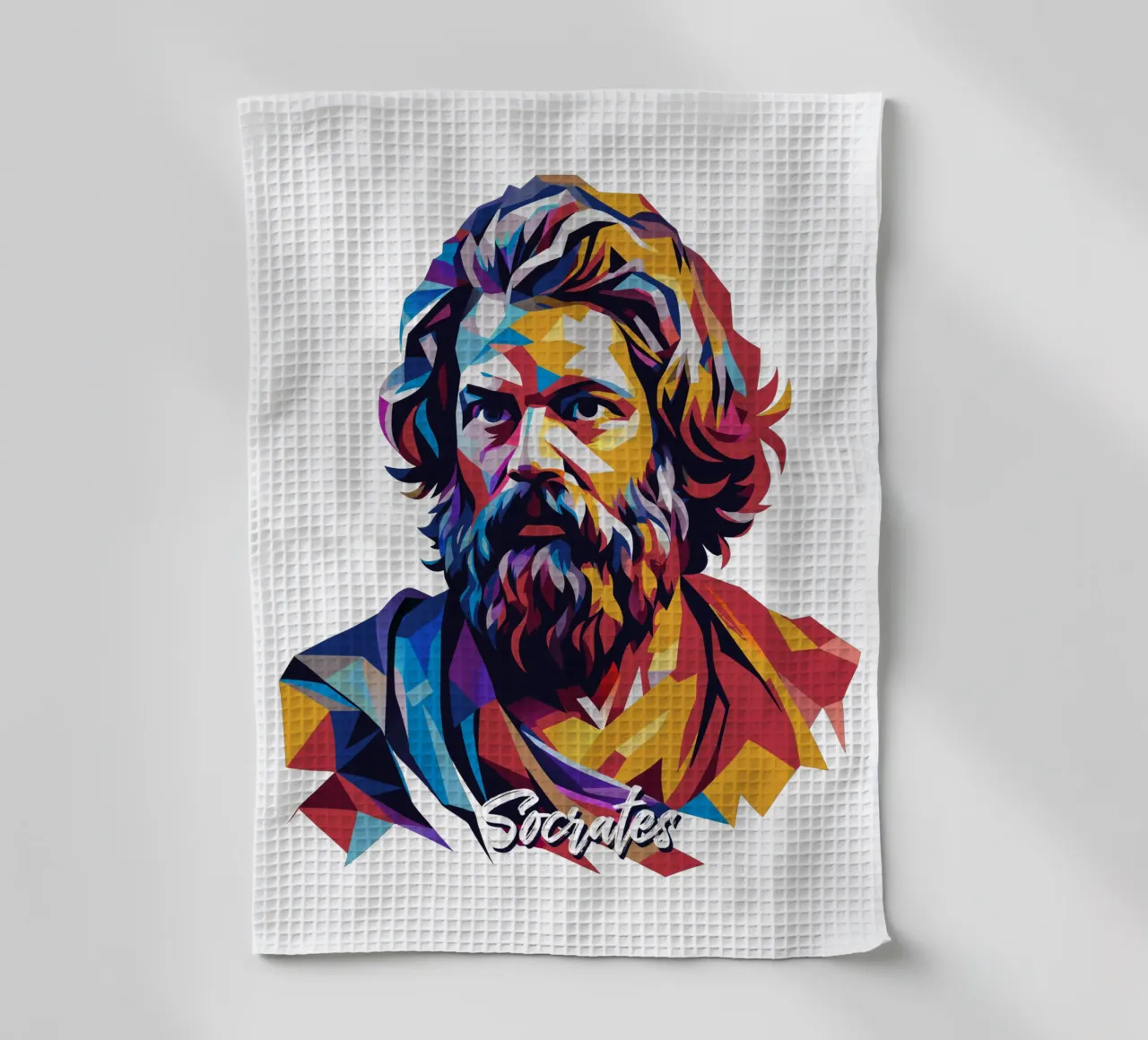 Socrates in WPAP Pop Art canovaccio da cucina da vectorartnesia