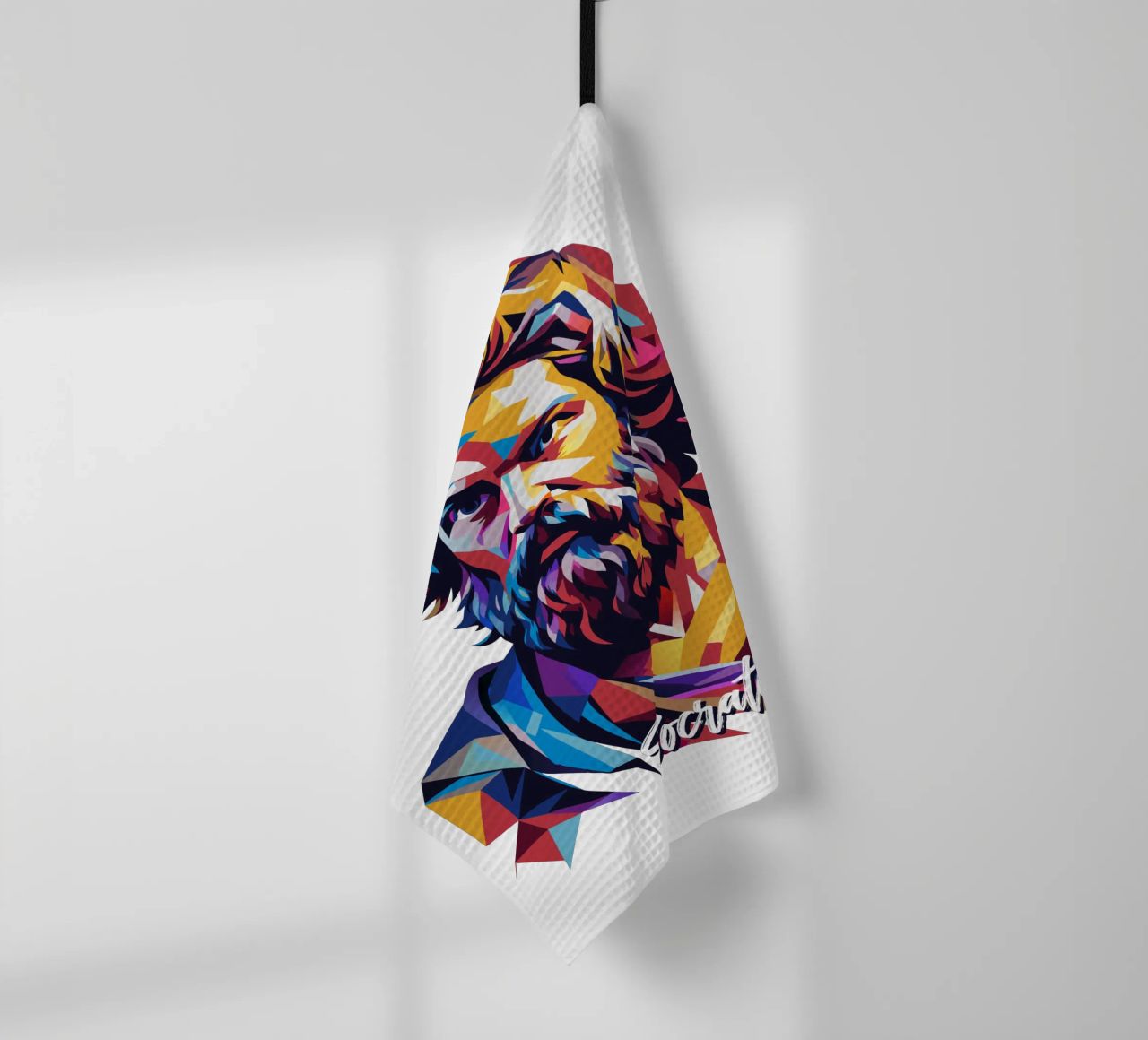Socrates in WPAP Pop Art paño de cocina de vectorartnesia