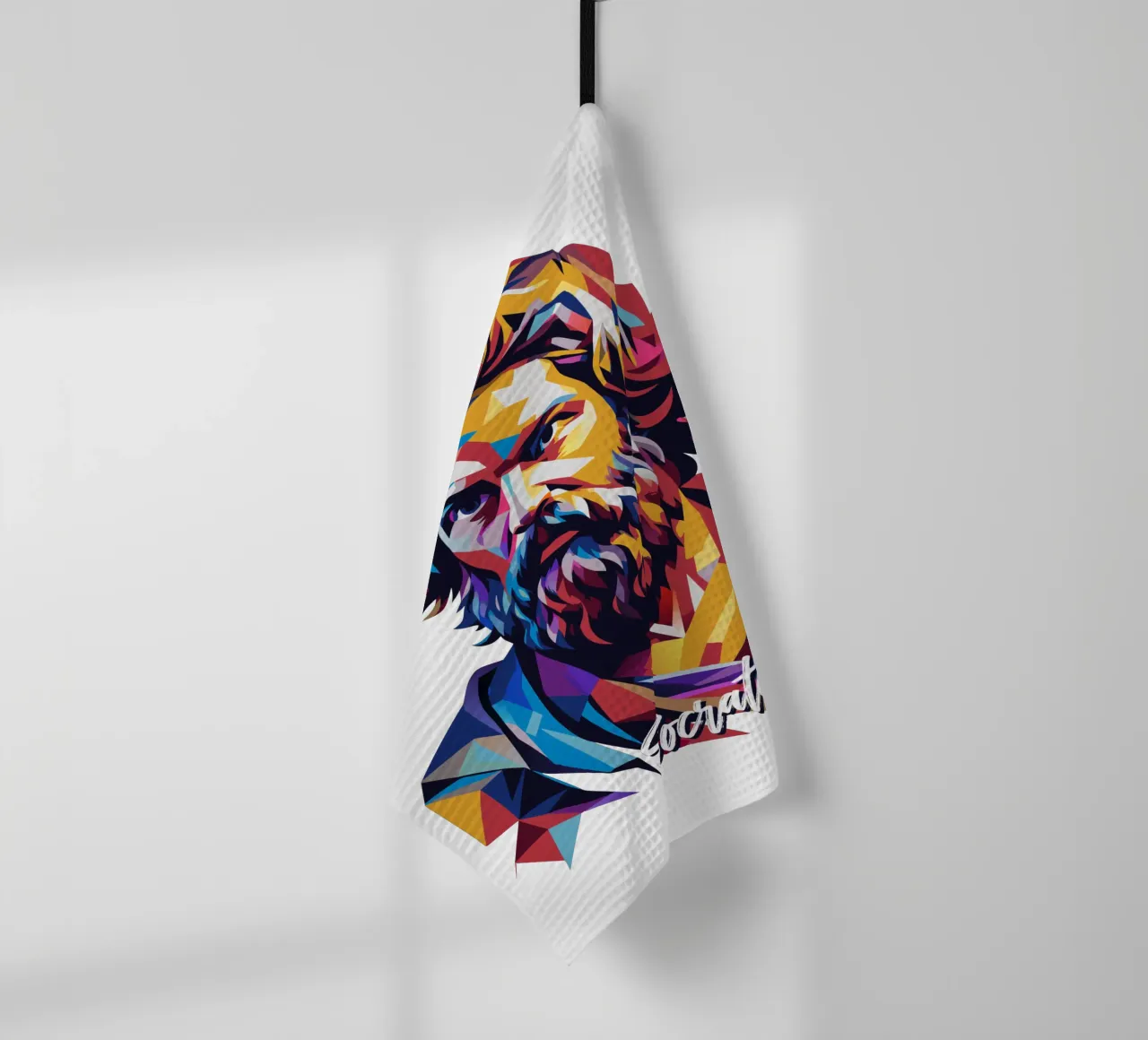 Socrates in WPAP Pop Art torchon de vectorartnesia