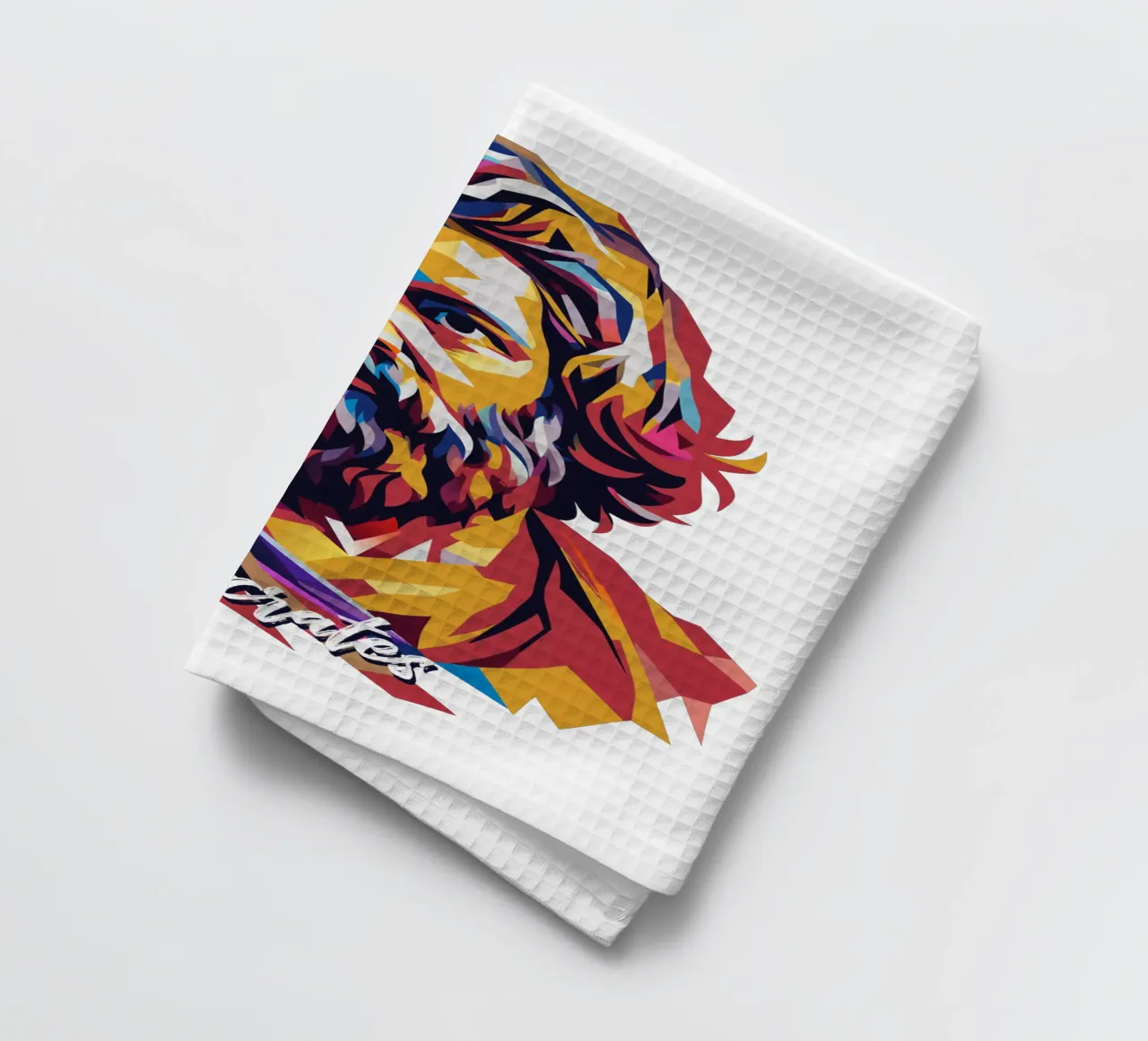 Socrates in WPAP Pop Art torchon de vectorartnesia
