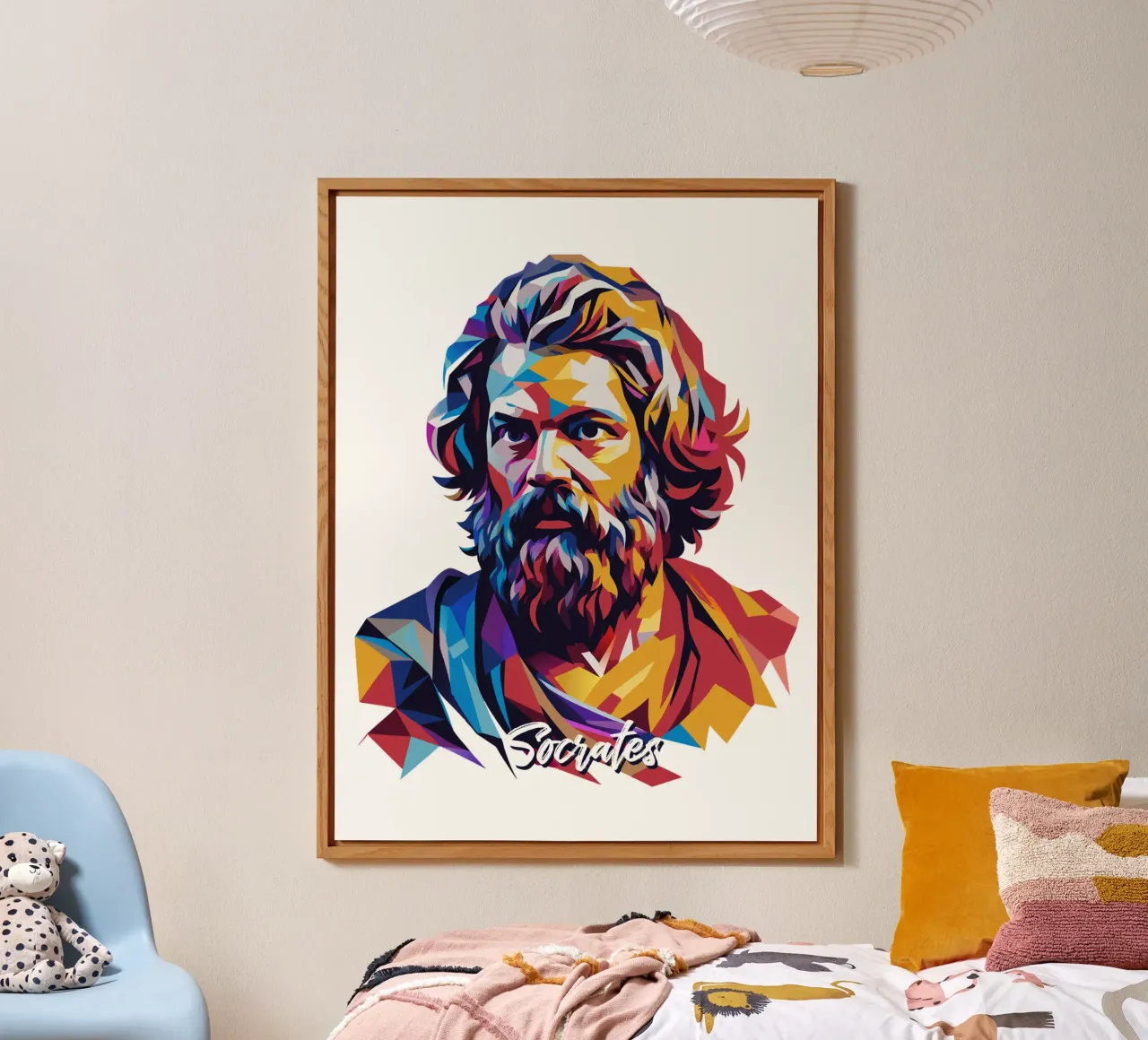 Socrates in WPAP Pop Art pannello forex da vectorartnesia