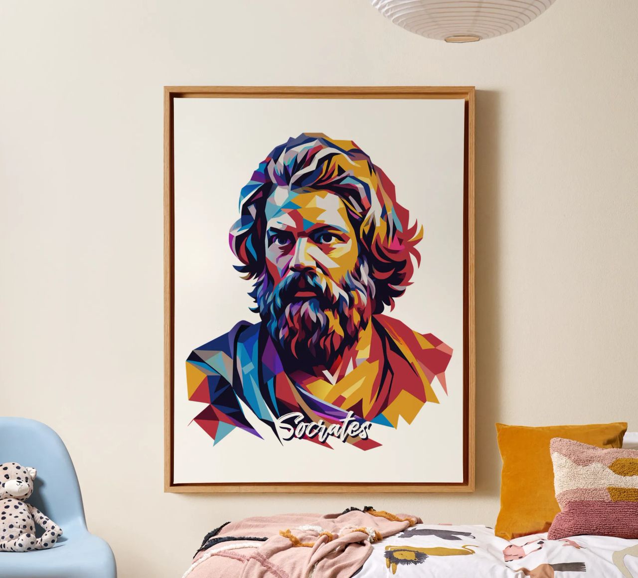 Socrates in WPAP Pop Art lienzo de vectorartnesia