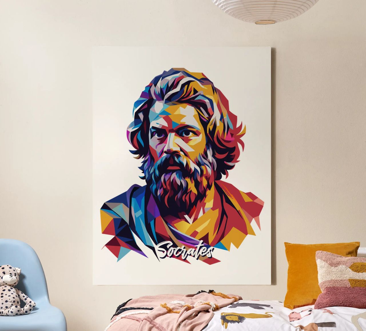Socrates in WPAP Pop Art lienzo de vectorartnesia