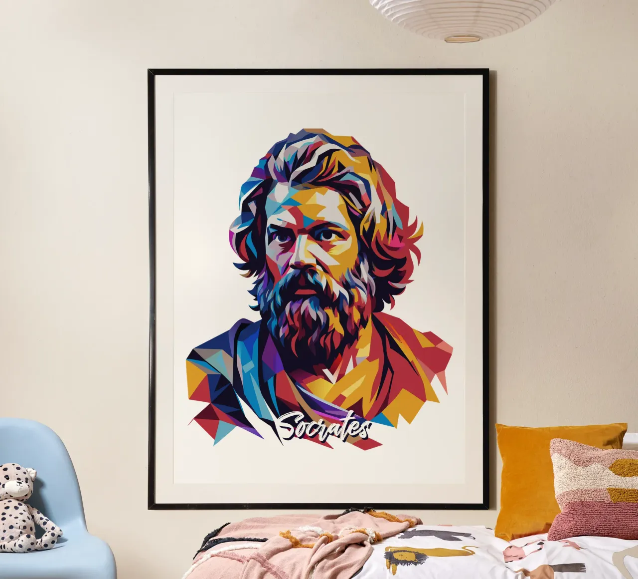 Socrates in WPAP Pop Art hahnemühle de vectorartnesia