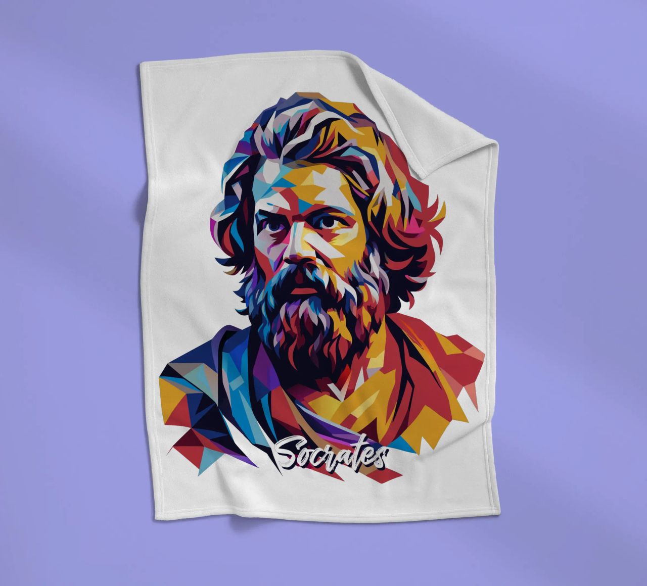 Socrates in WPAP Pop Art coperta in pile da vectorartnesia