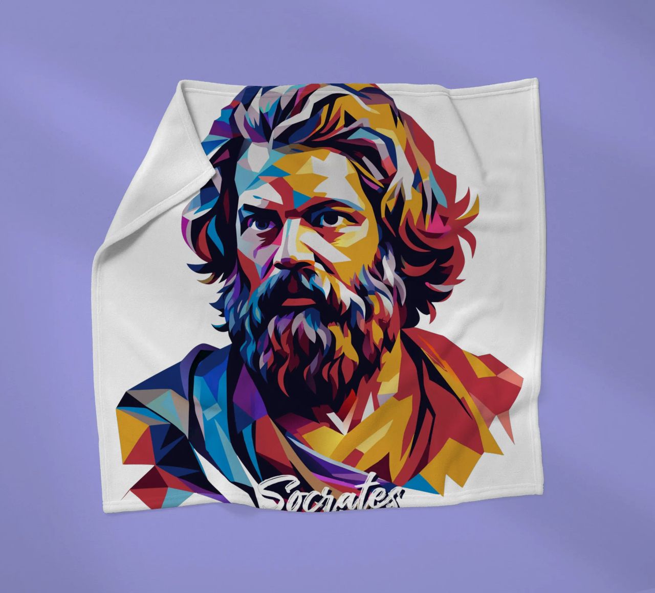 Socrates in WPAP Pop Art coperta in pile da vectorartnesia