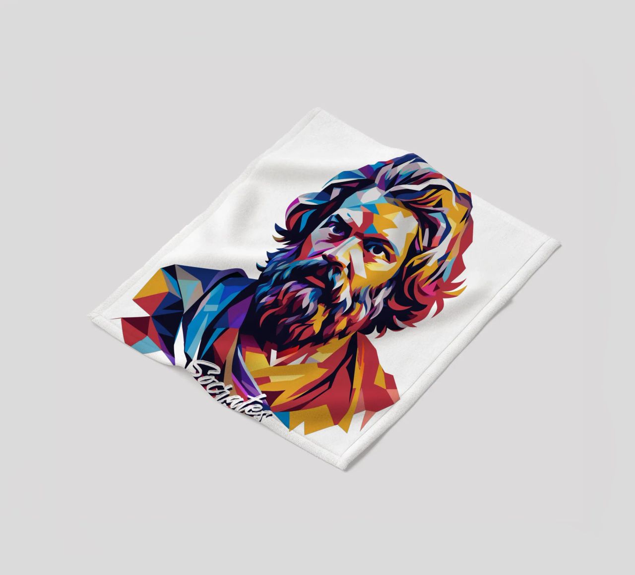 Socrates in WPAP Pop Art coperta in pile da vectorartnesia