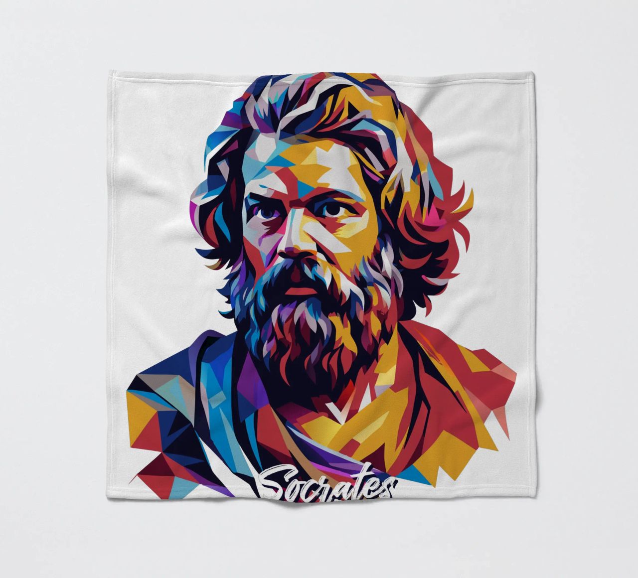 Socrates in WPAP Pop Art coperta in pile da vectorartnesia