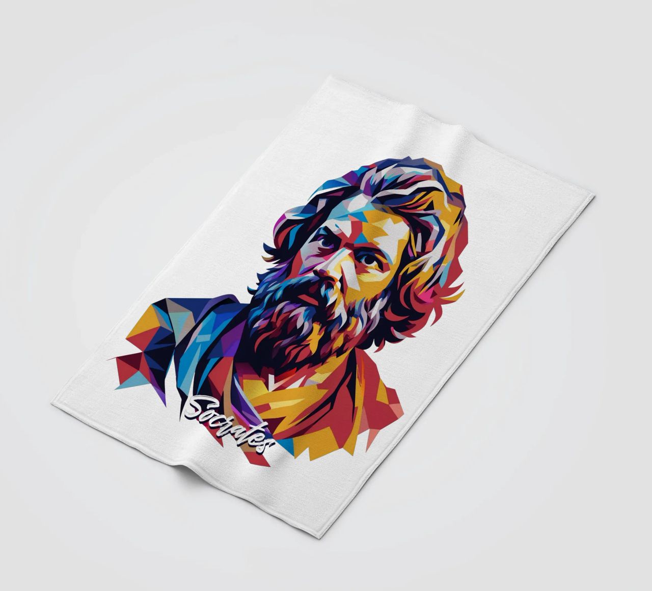 Socrates in WPAP Pop Art coperta in pile da vectorartnesia