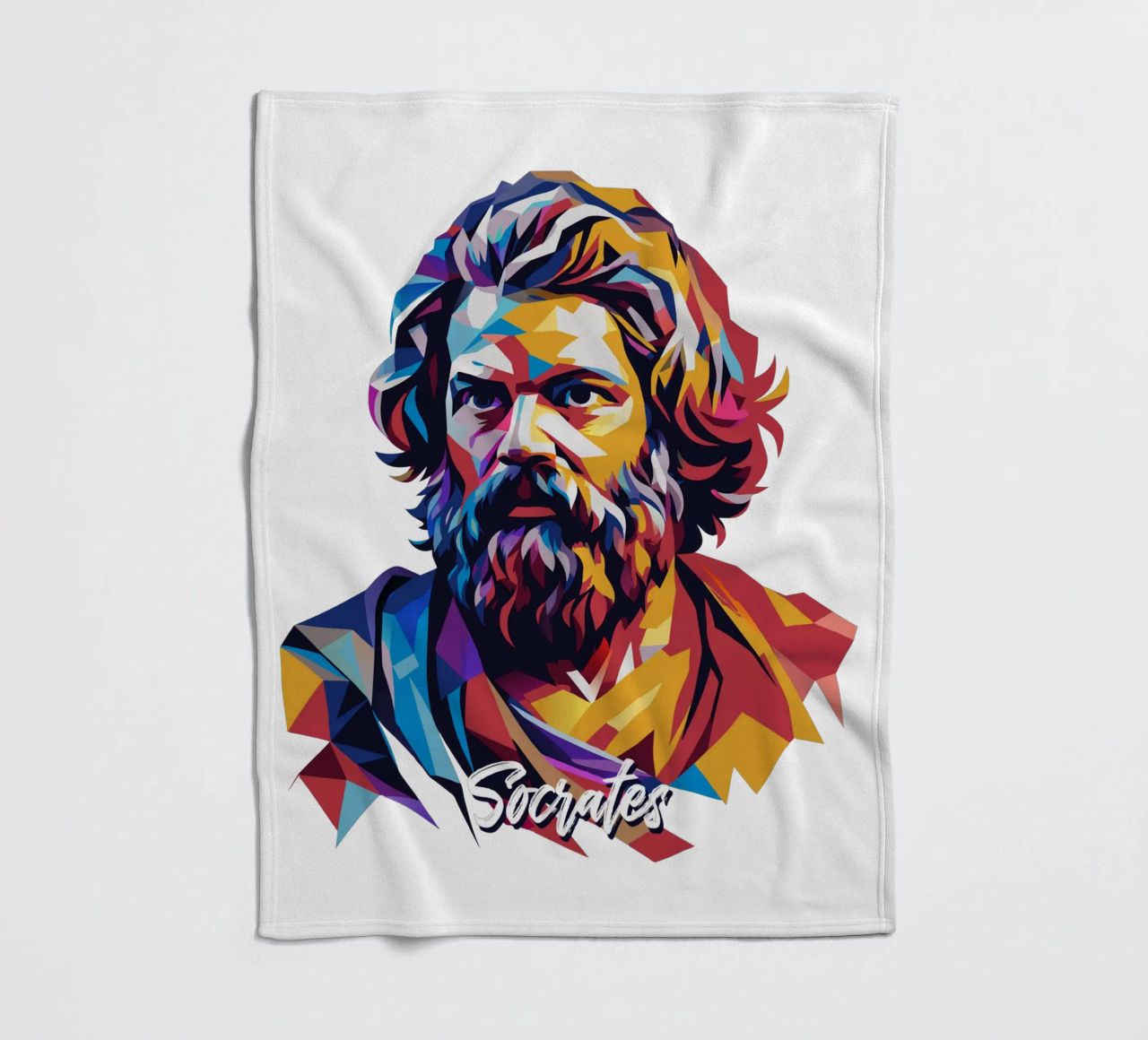 Socrates in WPAP Pop Art coperta in pile da vectorartnesia