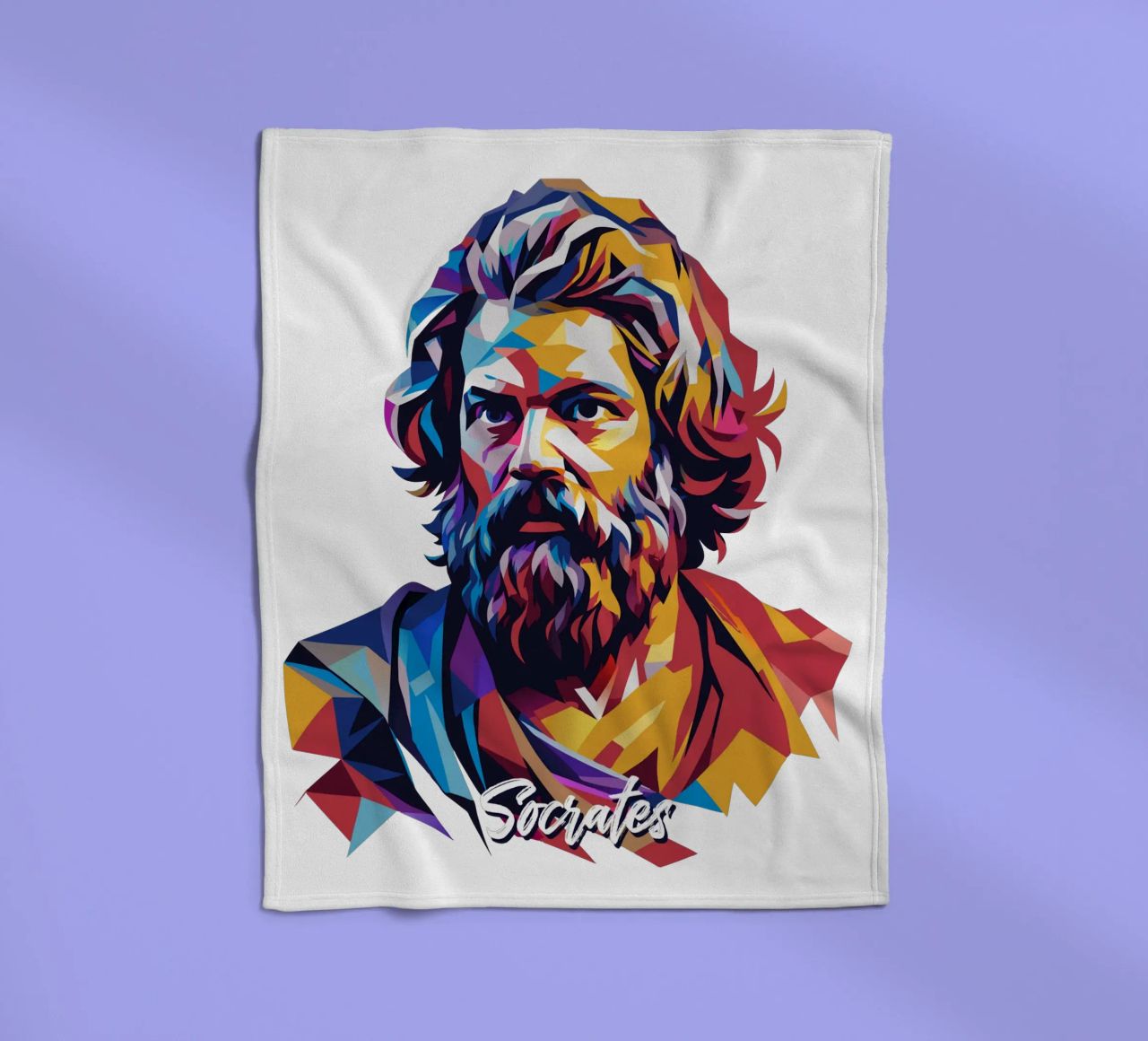 Socrates in WPAP Pop Art coperta in pile da vectorartnesia