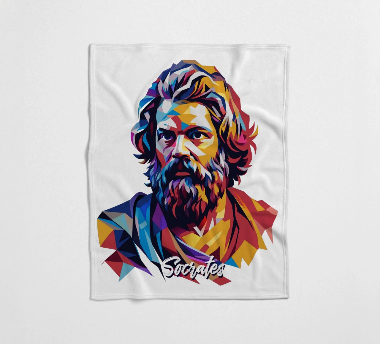 Socrates in WPAP Pop Art coperta in pile da vectorartnesia