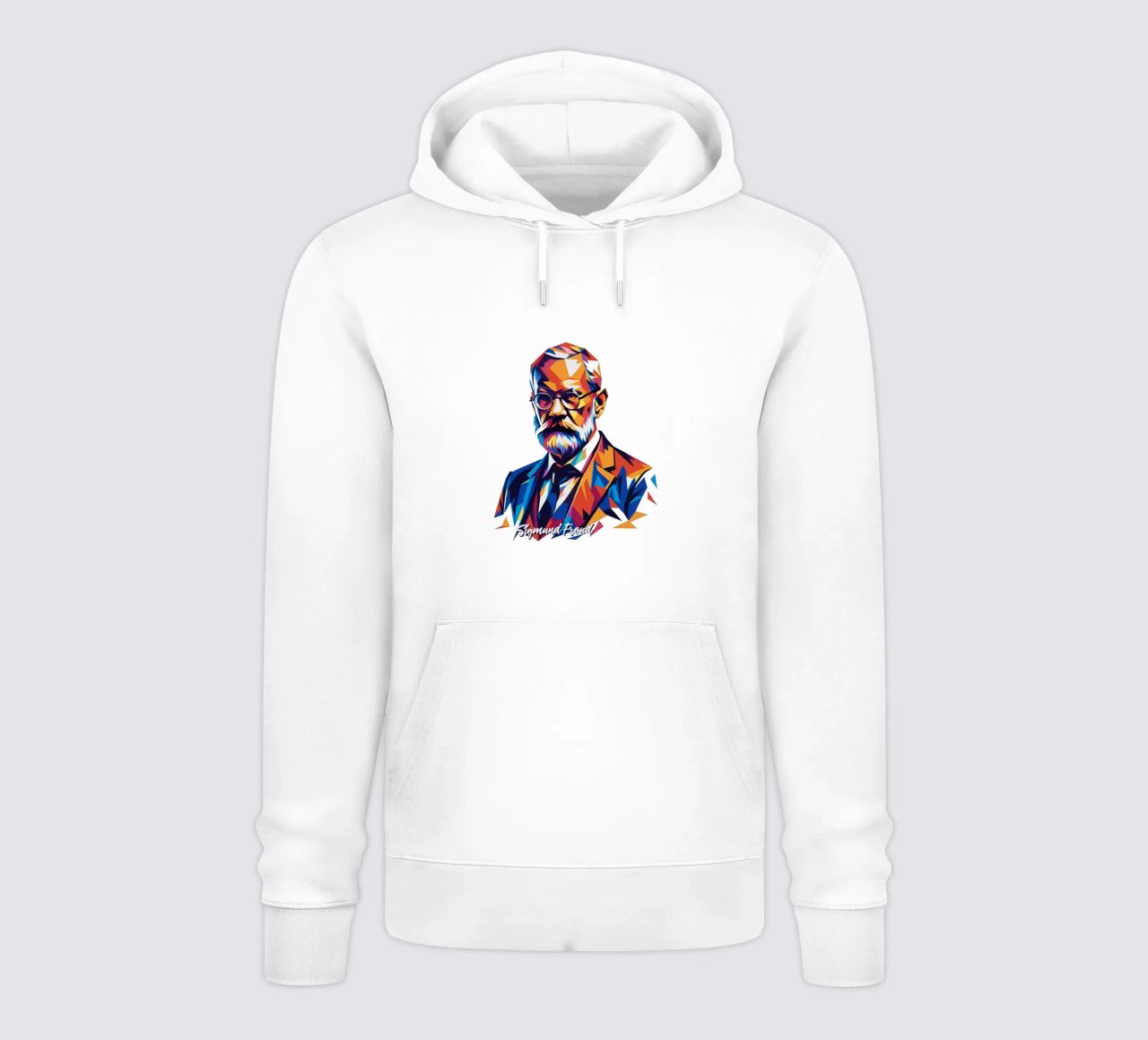 Sigmund Freud WPAP Pop Art felpa con cappuccio da vectorartnesia