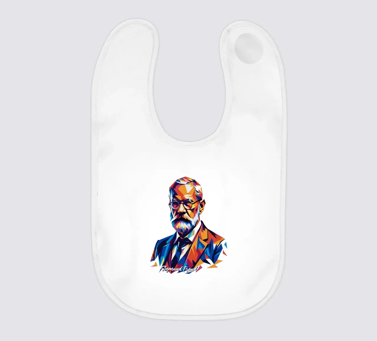 Sigmund Freud WPAP Pop Art bavaglino da vectorartnesia