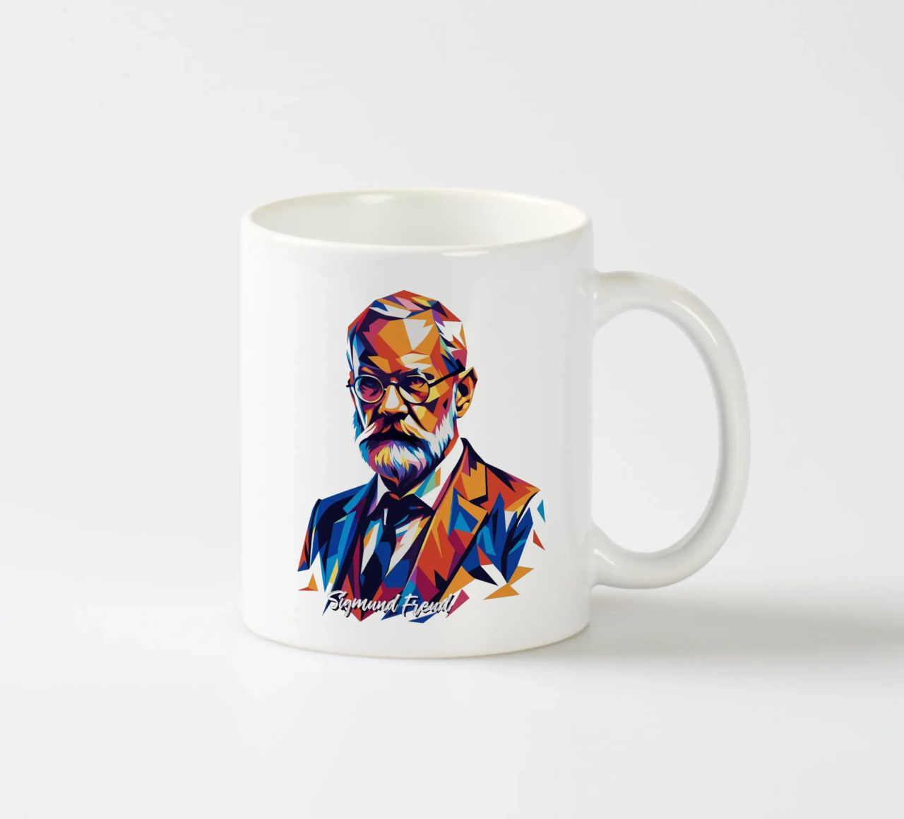 Sigmund Freud WPAP Pop Art tazza in ceramica da vectorartnesia