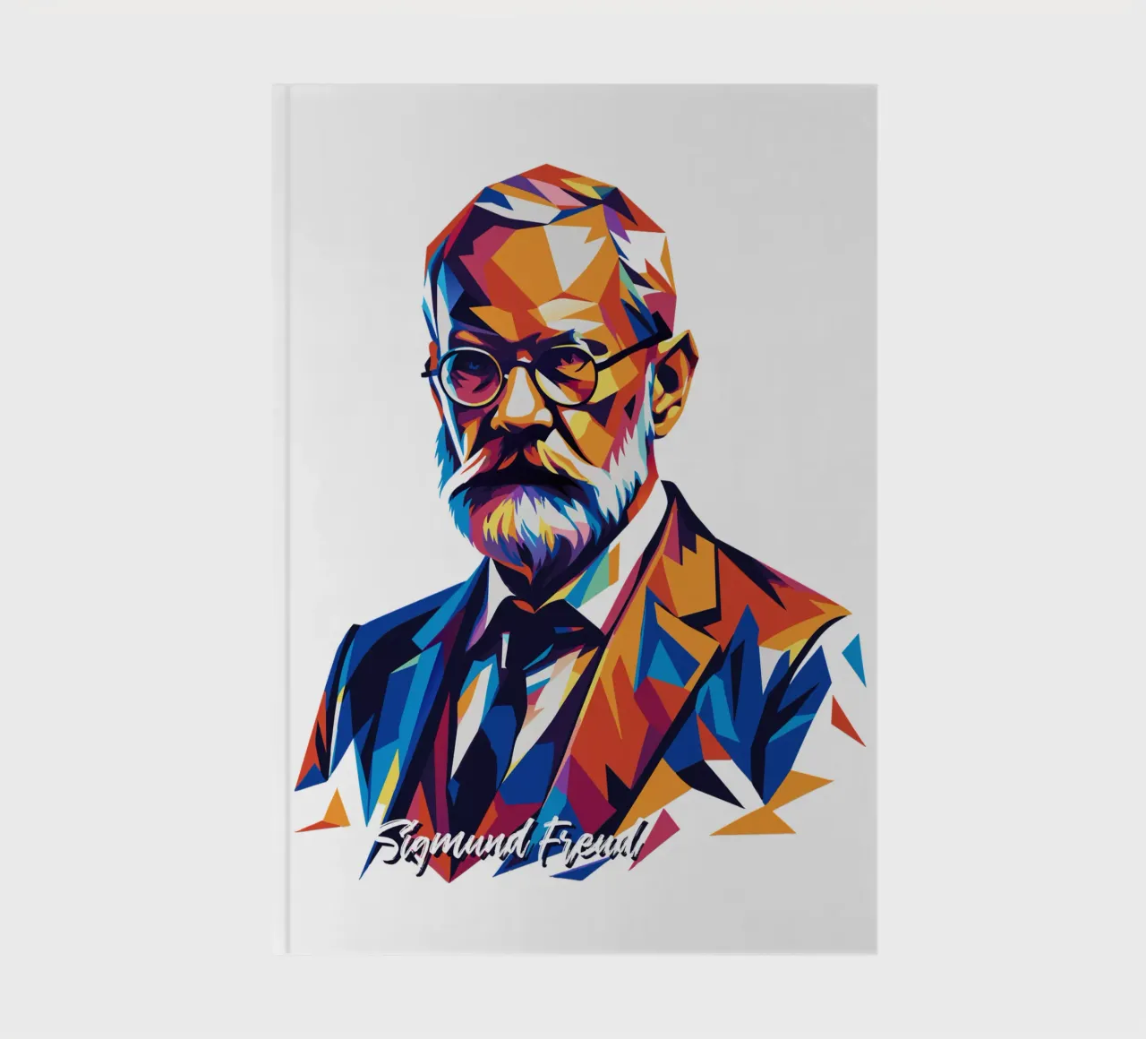 Sigmund Freud WPAP Pop Art notebook by vectorartnesia
