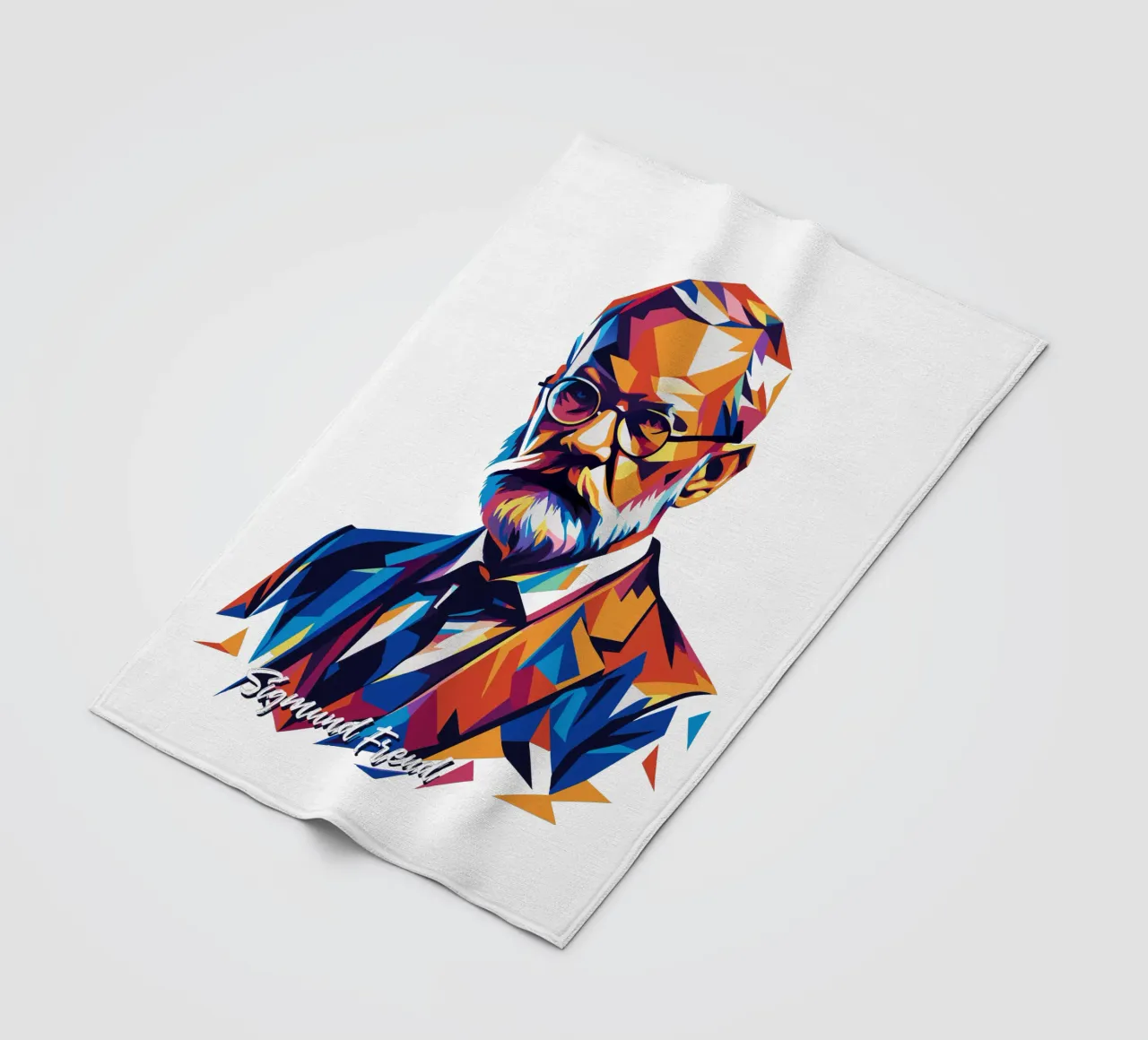 Sigmund Freud WPAP Pop Art coperta in pile da vectorartnesia