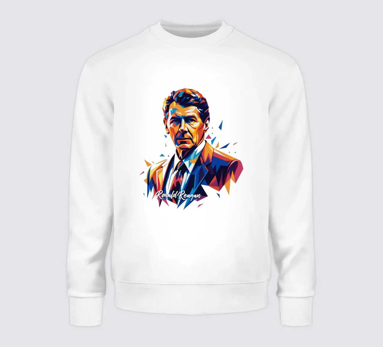 Ronald Reagan WPAP Pop Art Sweatshirt von vectorartnesia