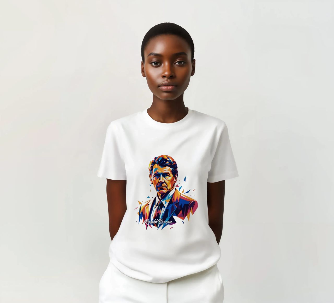 Ronald Reagan WPAP Pop Art t-shirt da vectorartnesia