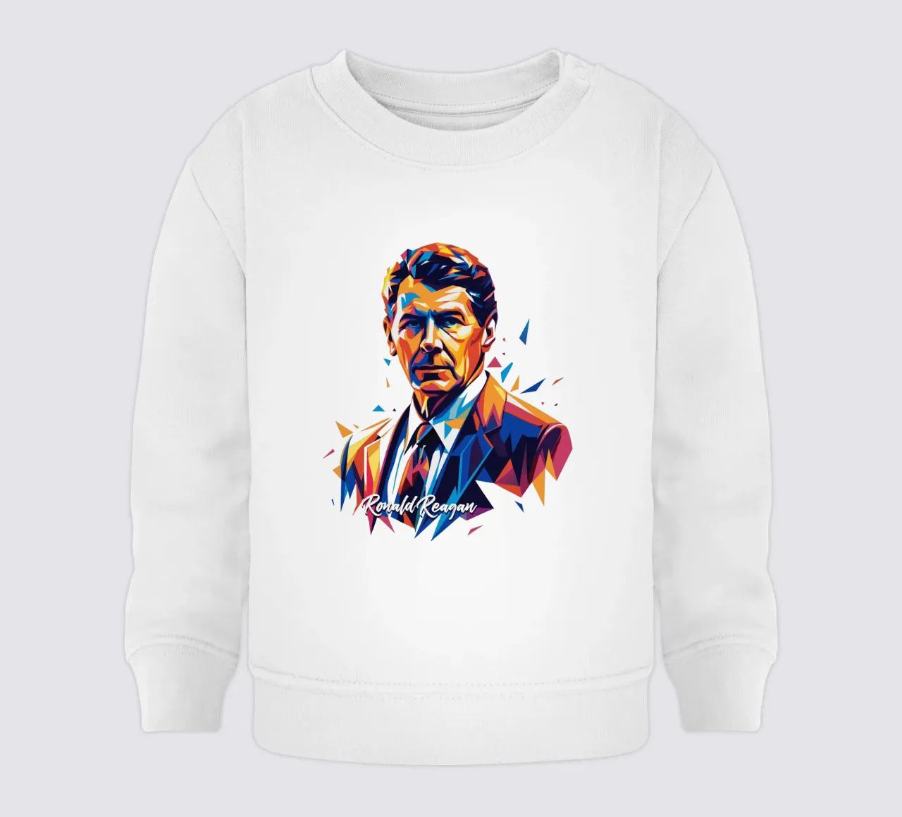 Ronald Reagan WPAP Pop Art felpa neonato da vectorartnesia