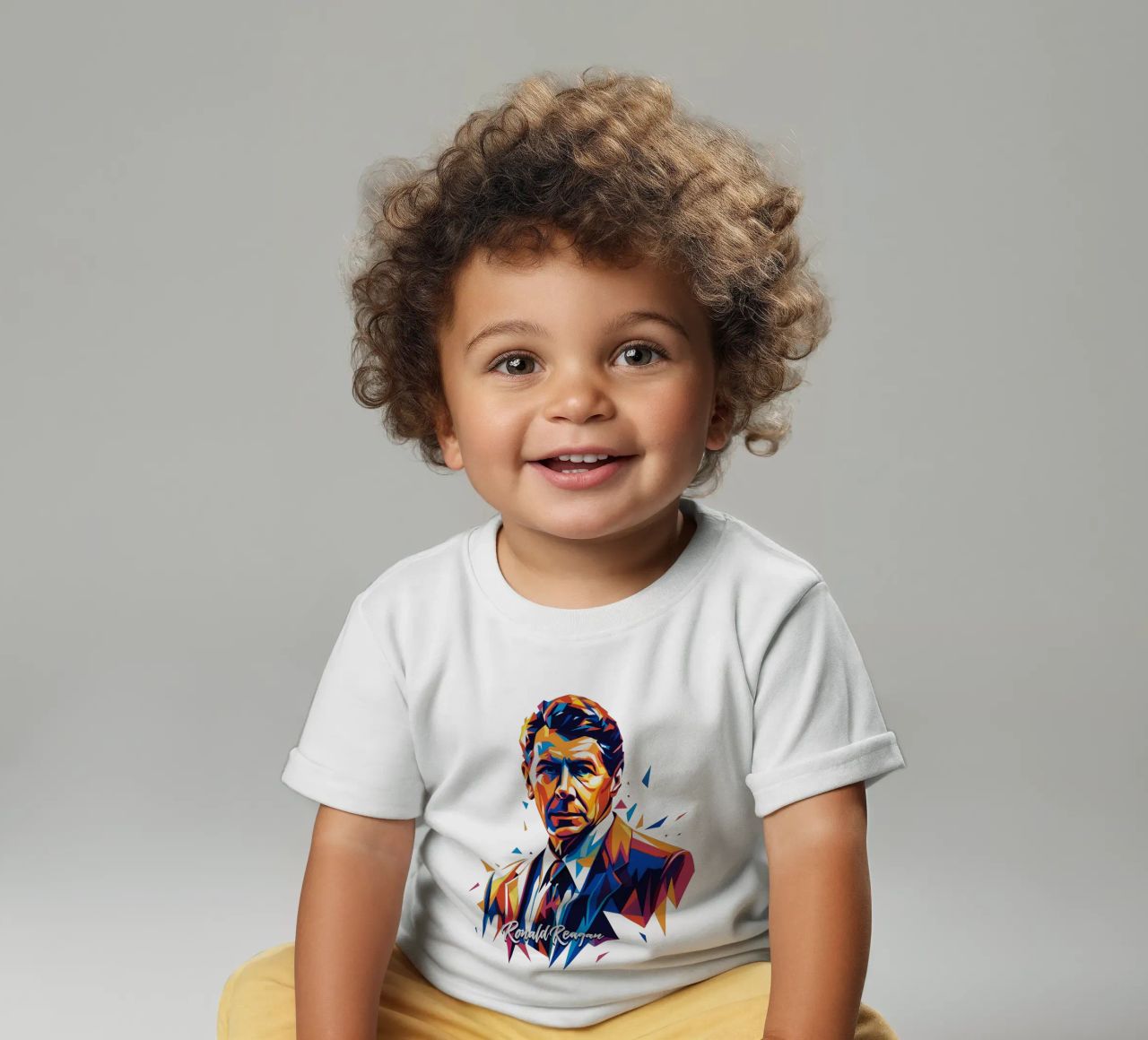 Ronald Reagan WPAP Pop Art maglietta neonato da vectorartnesia
